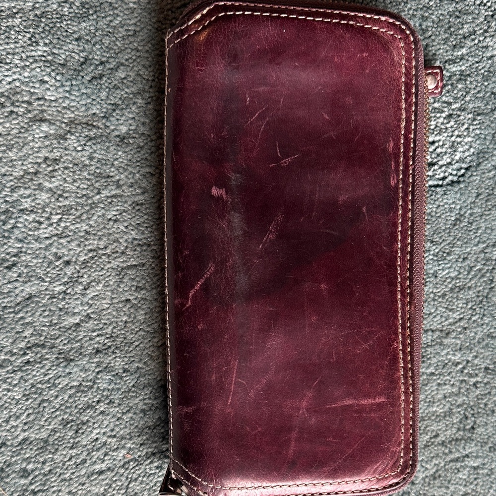 Clarks Burgundy Leather Wallet